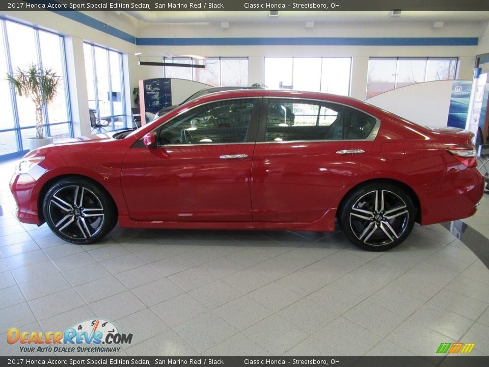 2017 Honda Accord Sport Special Edition Sedan San Marino Red / Black Photo #8