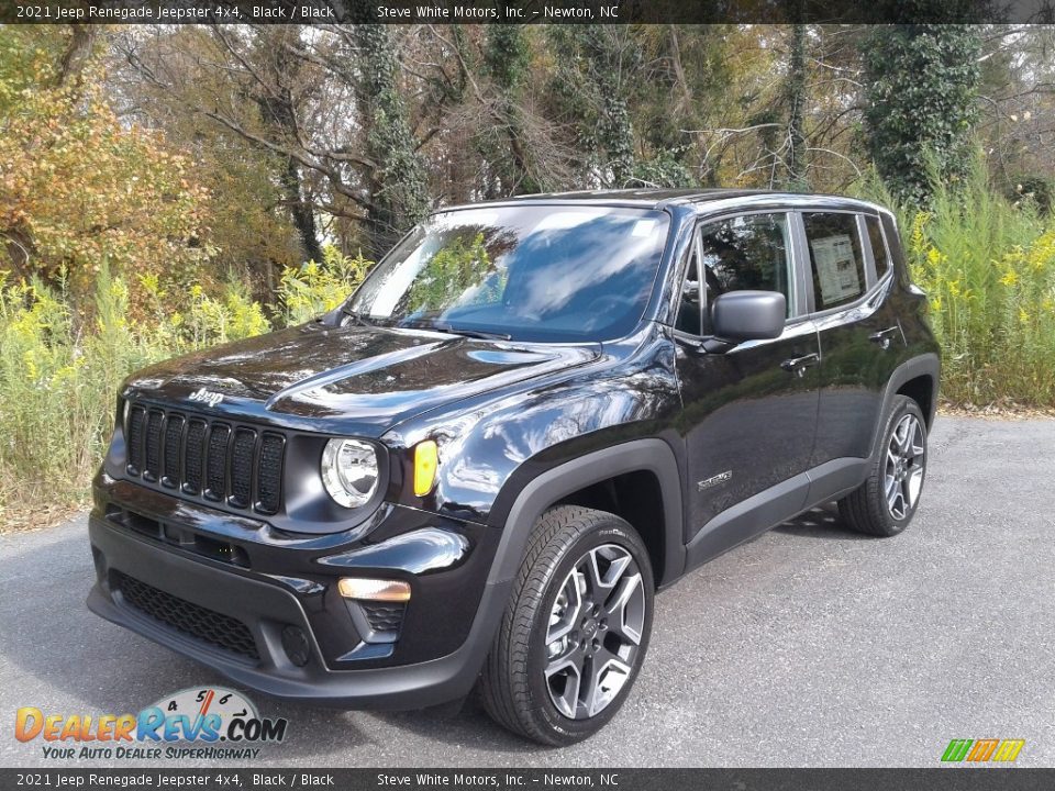 Black 2021 Jeep Renegade Jeepster 4x4 Photo #2