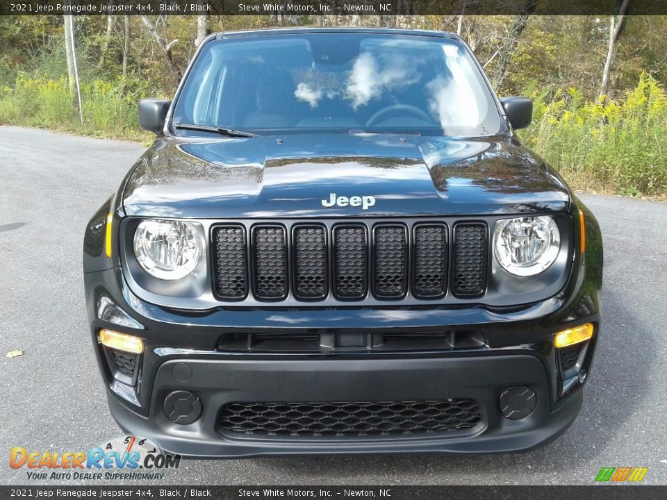 2021 Jeep Renegade Jeepster 4x4 Black / Black Photo #3