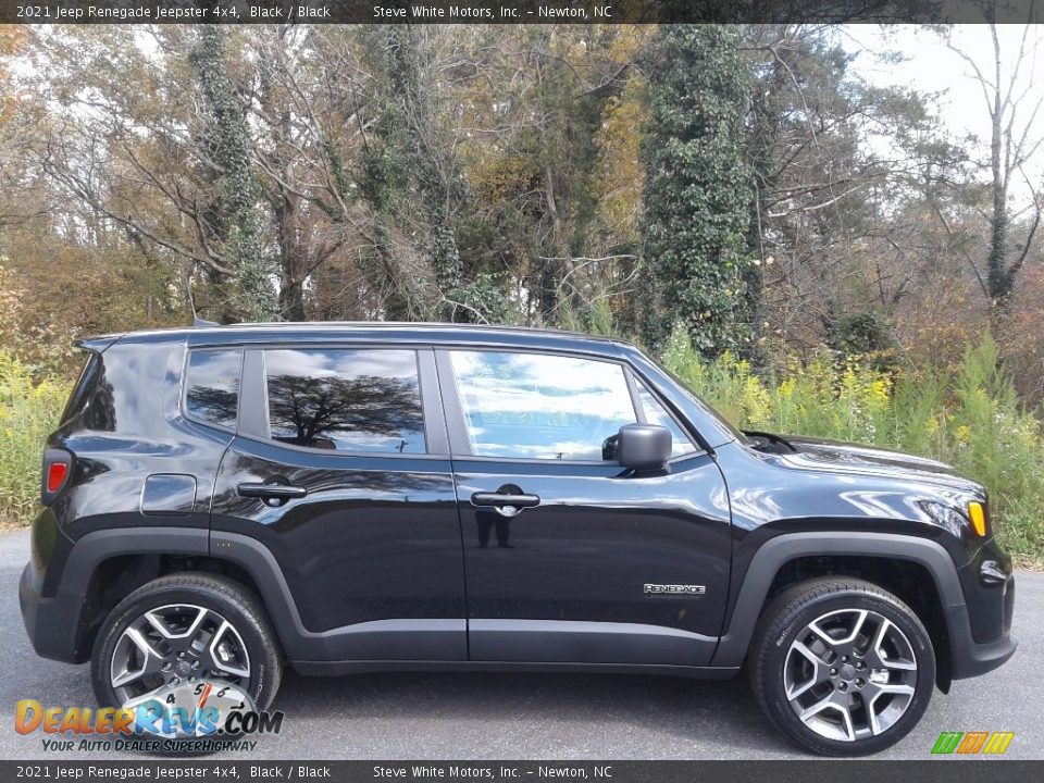 Black 2021 Jeep Renegade Jeepster 4x4 Photo #5