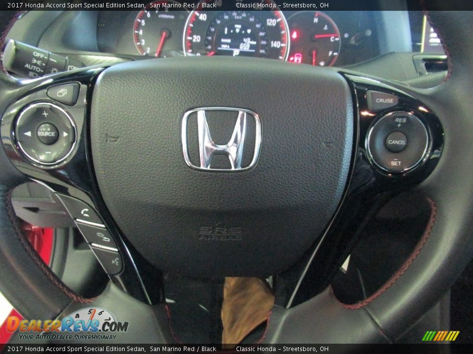 2017 Honda Accord Sport Special Edition Sedan San Marino Red / Black Photo #28