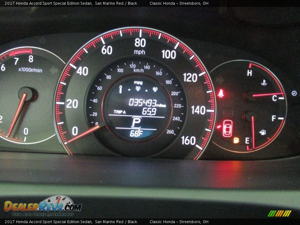 2017 Honda Accord Sport Special Edition Sedan San Marino Red / Black Photo #29