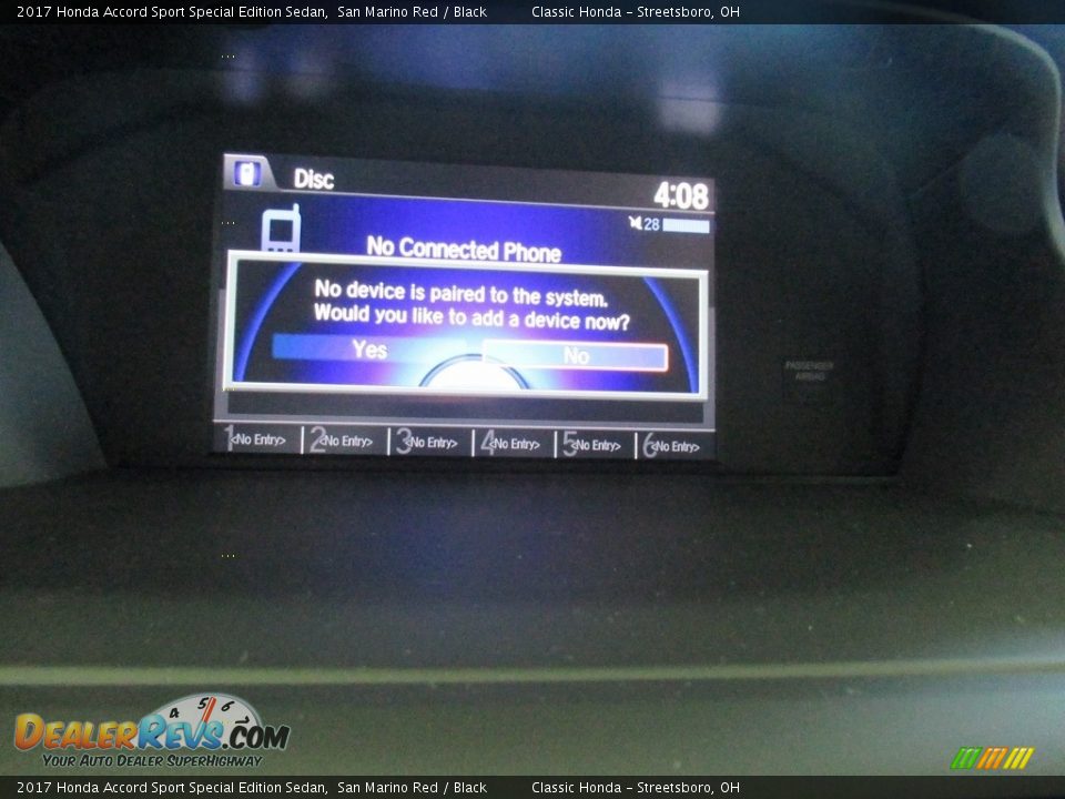 2017 Honda Accord Sport Special Edition Sedan San Marino Red / Black Photo #30