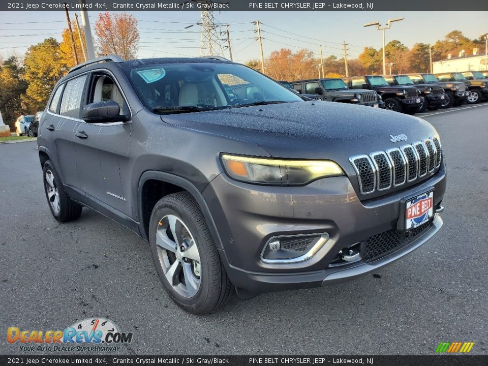 2021 Jeep Cherokee Limited 4x4 Granite Crystal Metallic / Ski Gray/Black Photo #1