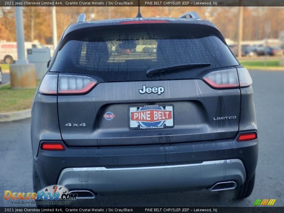 2021 Jeep Cherokee Limited 4x4 Granite Crystal Metallic / Ski Gray/Black Photo #7