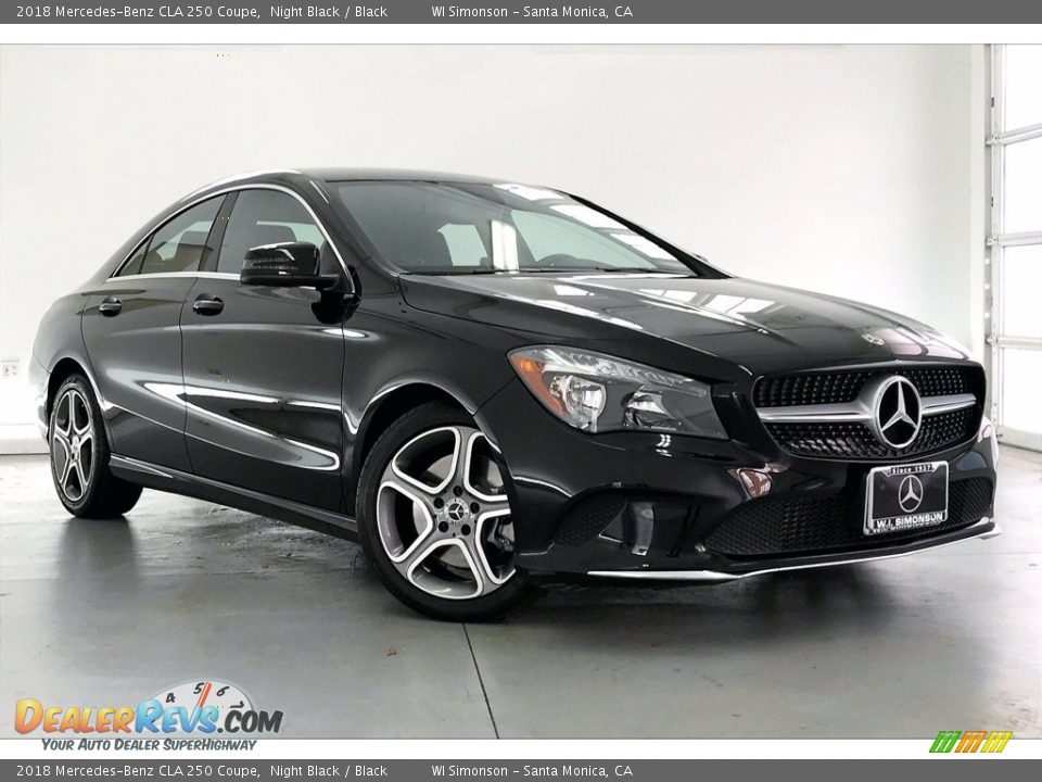 2018 Mercedes-Benz CLA 250 Coupe Night Black / Black Photo #34