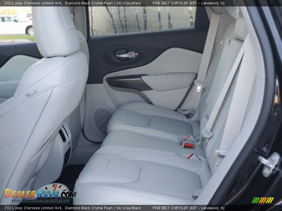 2021 Jeep Cherokee Limited 4x4 Diamond Black Crystal Pearl / Ski Gray/Black Photo #9