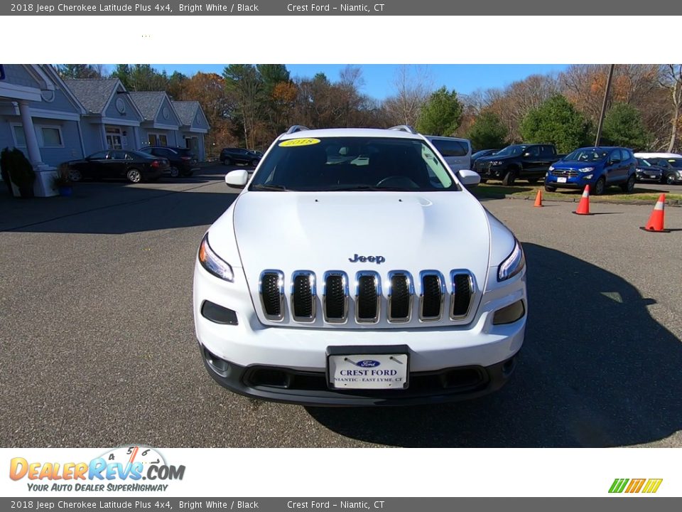 2018 Jeep Cherokee Latitude Plus 4x4 Bright White / Black Photo #2