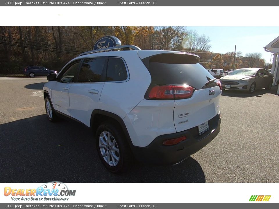 2018 Jeep Cherokee Latitude Plus 4x4 Bright White / Black Photo #5