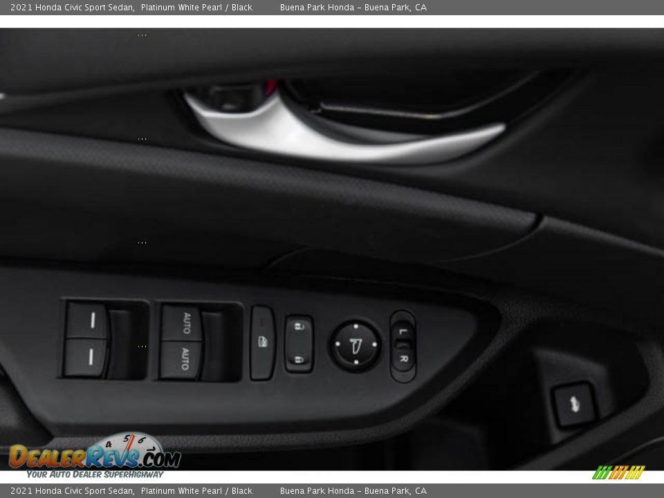 2021 Honda Civic Sport Sedan Platinum White Pearl / Black Photo #34