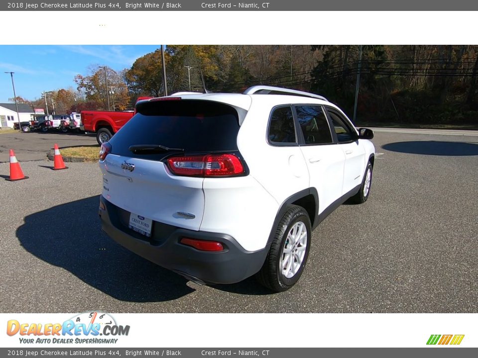 2018 Jeep Cherokee Latitude Plus 4x4 Bright White / Black Photo #7