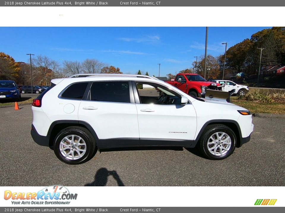 2018 Jeep Cherokee Latitude Plus 4x4 Bright White / Black Photo #8