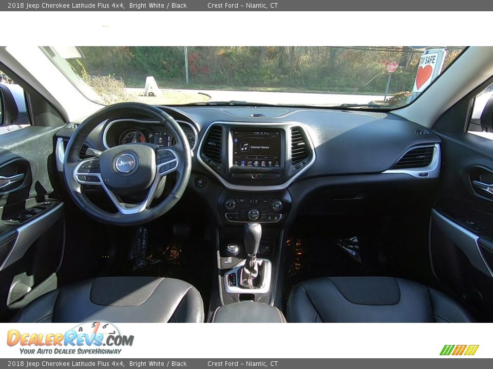 2018 Jeep Cherokee Latitude Plus 4x4 Bright White / Black Photo #17