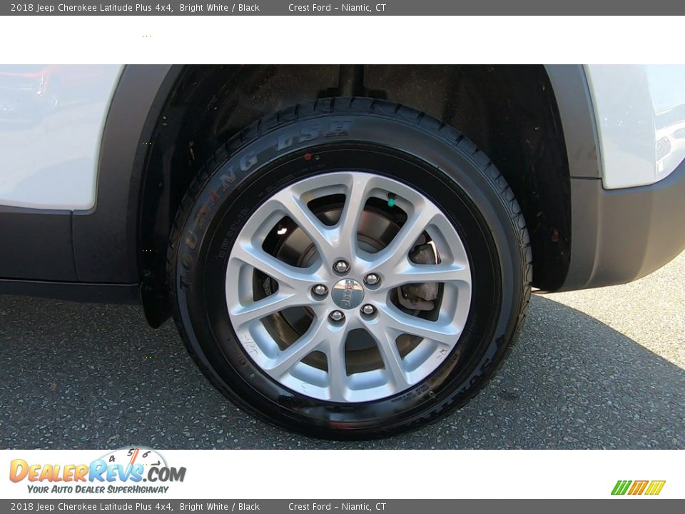 2018 Jeep Cherokee Latitude Plus 4x4 Bright White / Black Photo #18