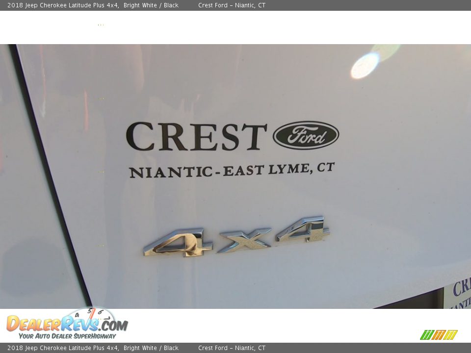 2018 Jeep Cherokee Latitude Plus 4x4 Bright White / Black Photo #20