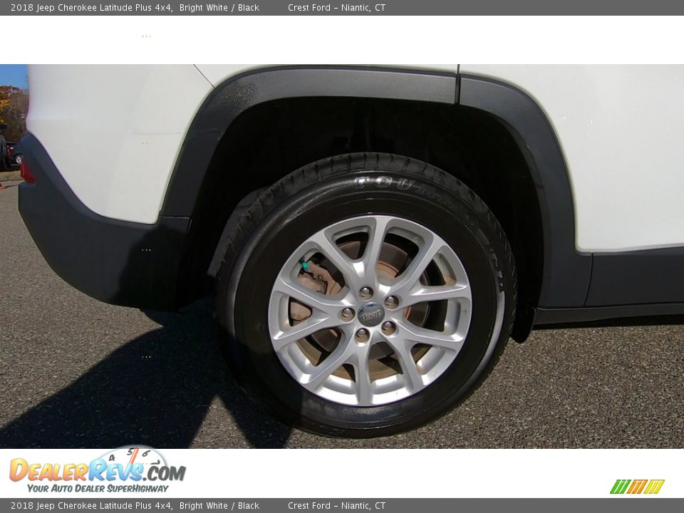 2018 Jeep Cherokee Latitude Plus 4x4 Bright White / Black Photo #22