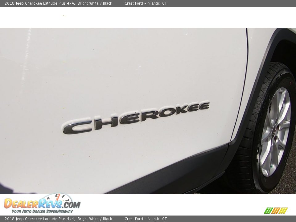 2018 Jeep Cherokee Latitude Plus 4x4 Bright White / Black Photo #26