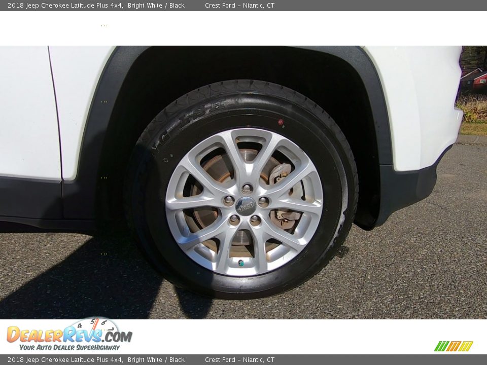 2018 Jeep Cherokee Latitude Plus 4x4 Bright White / Black Photo #27