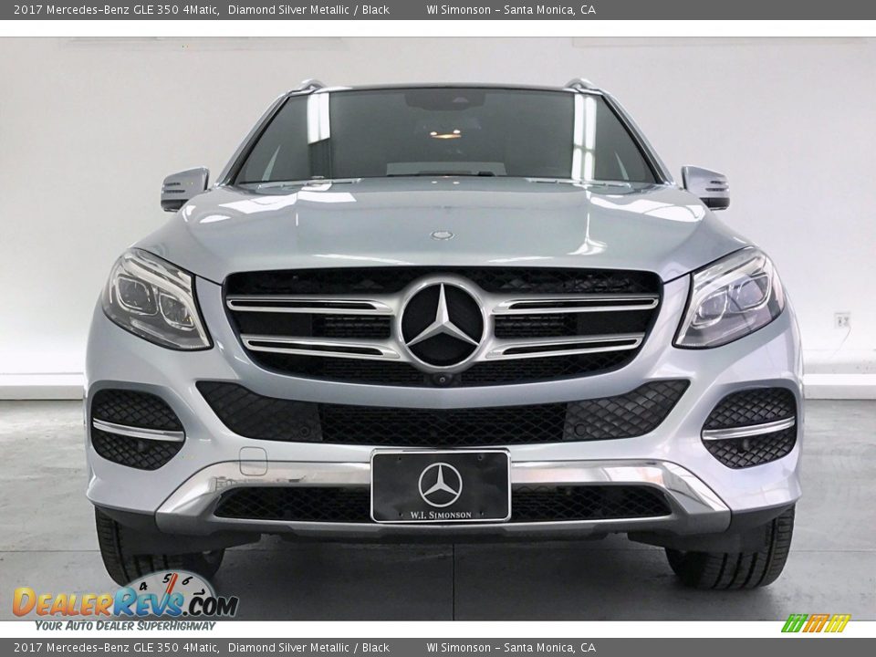 2017 Mercedes-Benz GLE 350 4Matic Diamond Silver Metallic / Black Photo #2