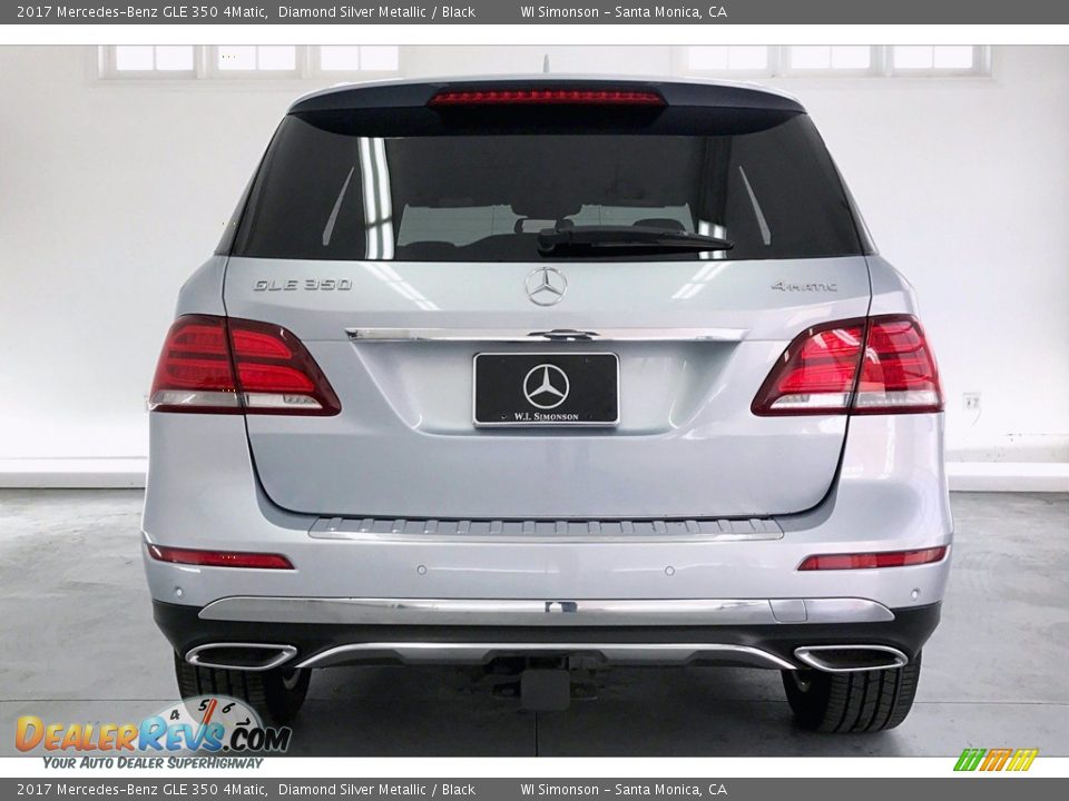 2017 Mercedes-Benz GLE 350 4Matic Diamond Silver Metallic / Black Photo #3
