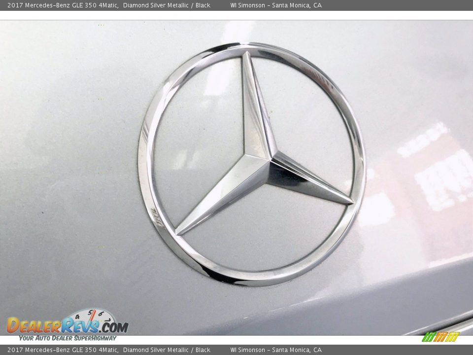 2017 Mercedes-Benz GLE 350 4Matic Diamond Silver Metallic / Black Photo #7