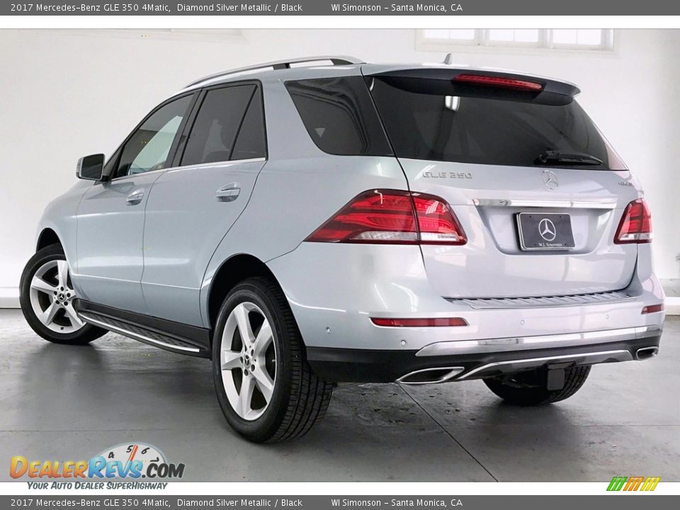 2017 Mercedes-Benz GLE 350 4Matic Diamond Silver Metallic / Black Photo #10