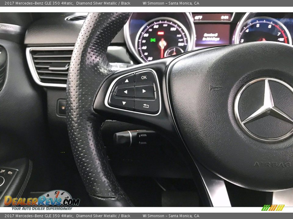 2017 Mercedes-Benz GLE 350 4Matic Diamond Silver Metallic / Black Photo #18