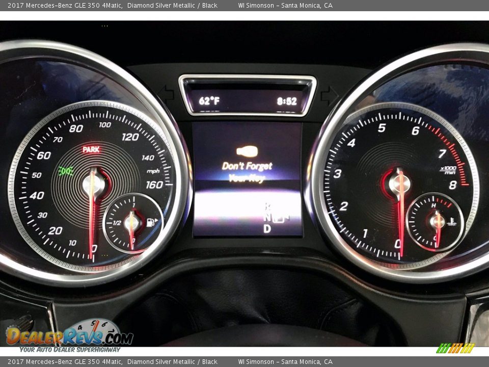 2017 Mercedes-Benz GLE 350 4Matic Diamond Silver Metallic / Black Photo #20