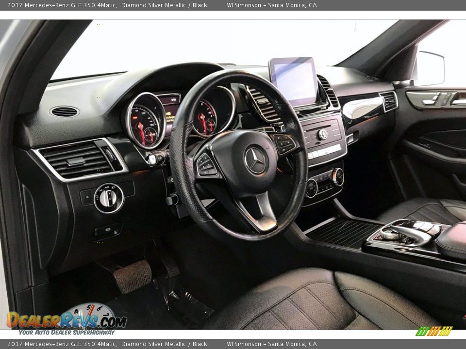 2017 Mercedes-Benz GLE 350 4Matic Diamond Silver Metallic / Black Photo #22