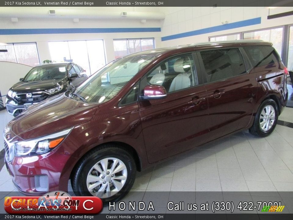 2017 Kia Sedona LX Venetian Red / Camel Beige Photo #1