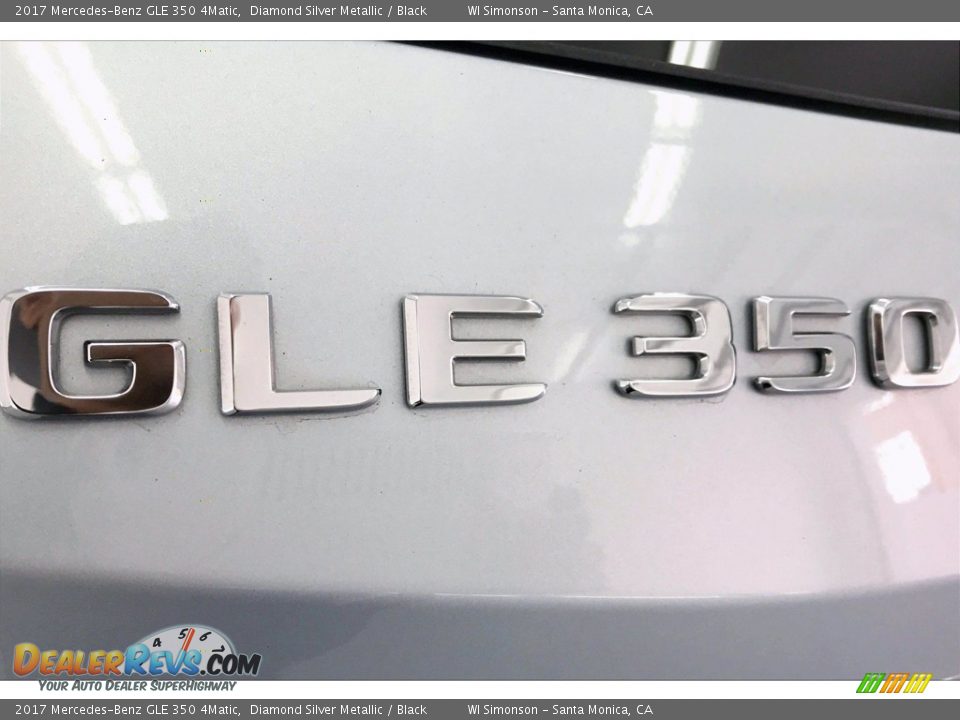 2017 Mercedes-Benz GLE 350 4Matic Diamond Silver Metallic / Black Photo #27