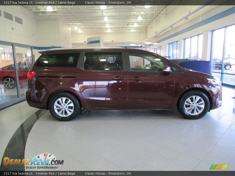 2017 Kia Sedona LX Venetian Red / Camel Beige Photo #4