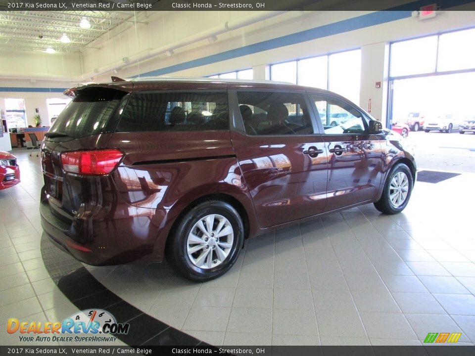 2017 Kia Sedona LX Venetian Red / Camel Beige Photo #5