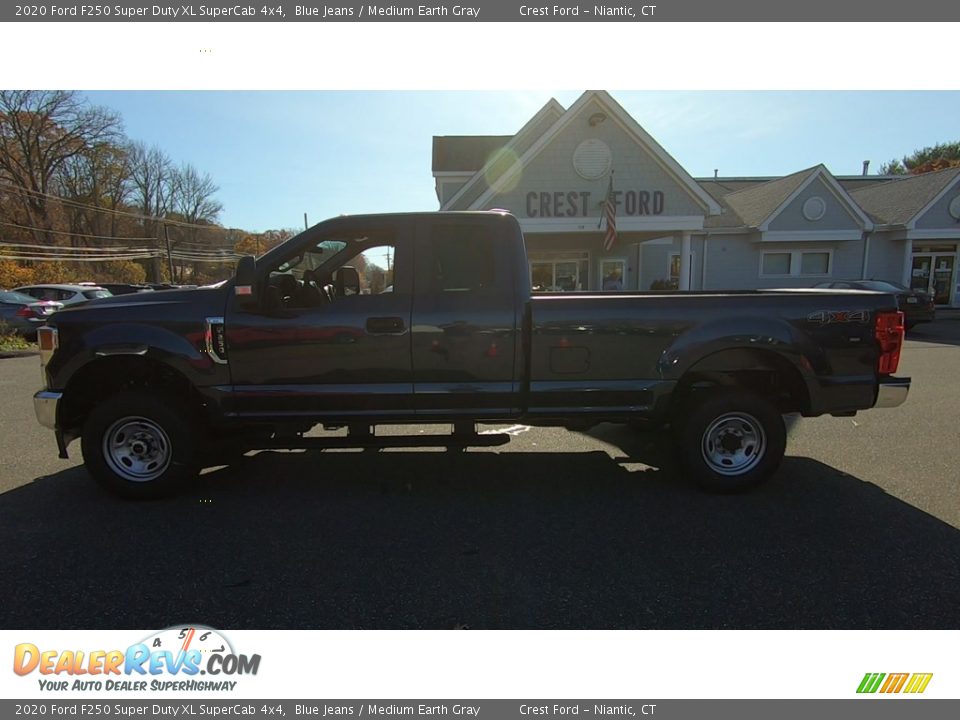 2020 Ford F250 Super Duty XL SuperCab 4x4 Blue Jeans / Medium Earth Gray Photo #4