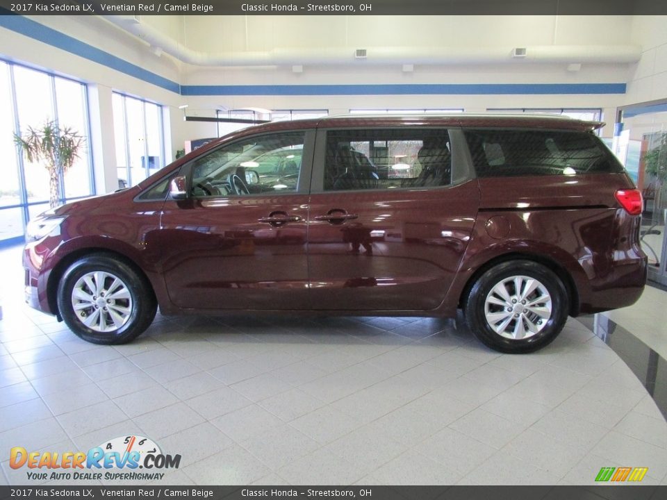 2017 Kia Sedona LX Venetian Red / Camel Beige Photo #8