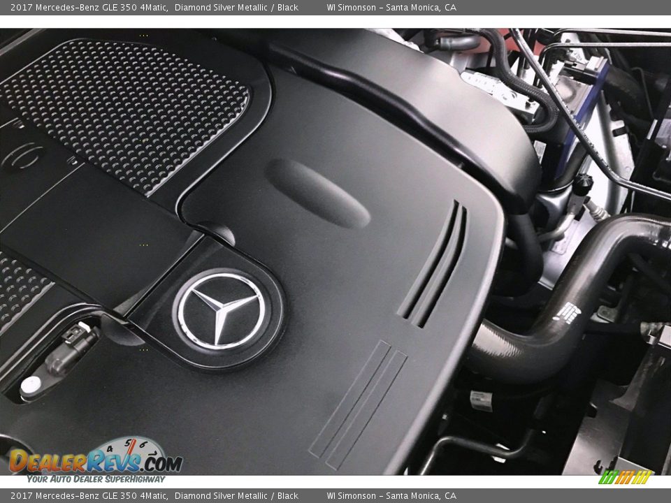 2017 Mercedes-Benz GLE 350 4Matic Diamond Silver Metallic / Black Photo #31