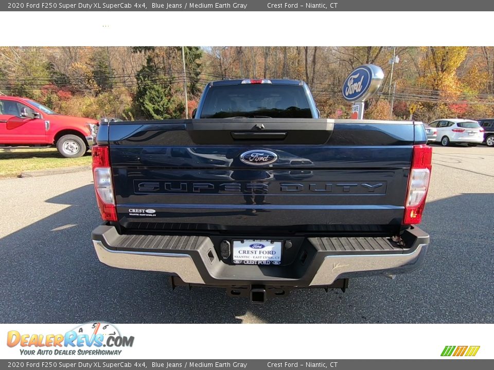 2020 Ford F250 Super Duty XL SuperCab 4x4 Blue Jeans / Medium Earth Gray Photo #6