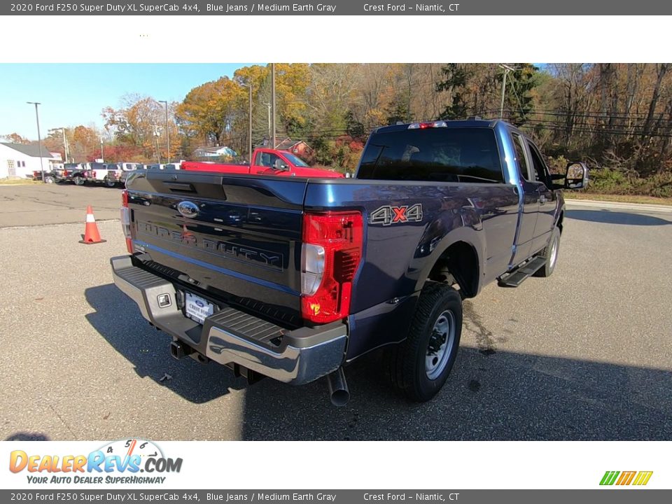 2020 Ford F250 Super Duty XL SuperCab 4x4 Blue Jeans / Medium Earth Gray Photo #7