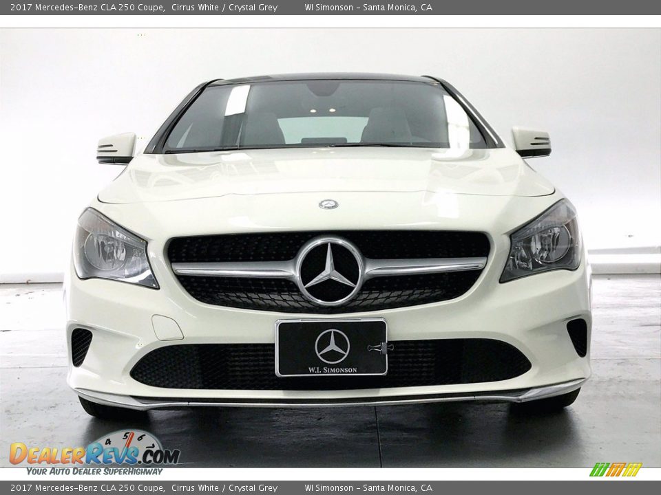 2017 Mercedes-Benz CLA 250 Coupe Cirrus White / Crystal Grey Photo #2