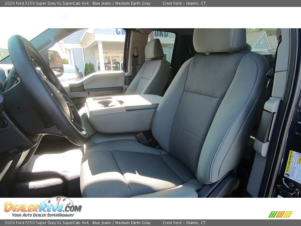 2020 Ford F250 Super Duty XL SuperCab 4x4 Blue Jeans / Medium Earth Gray Photo #11