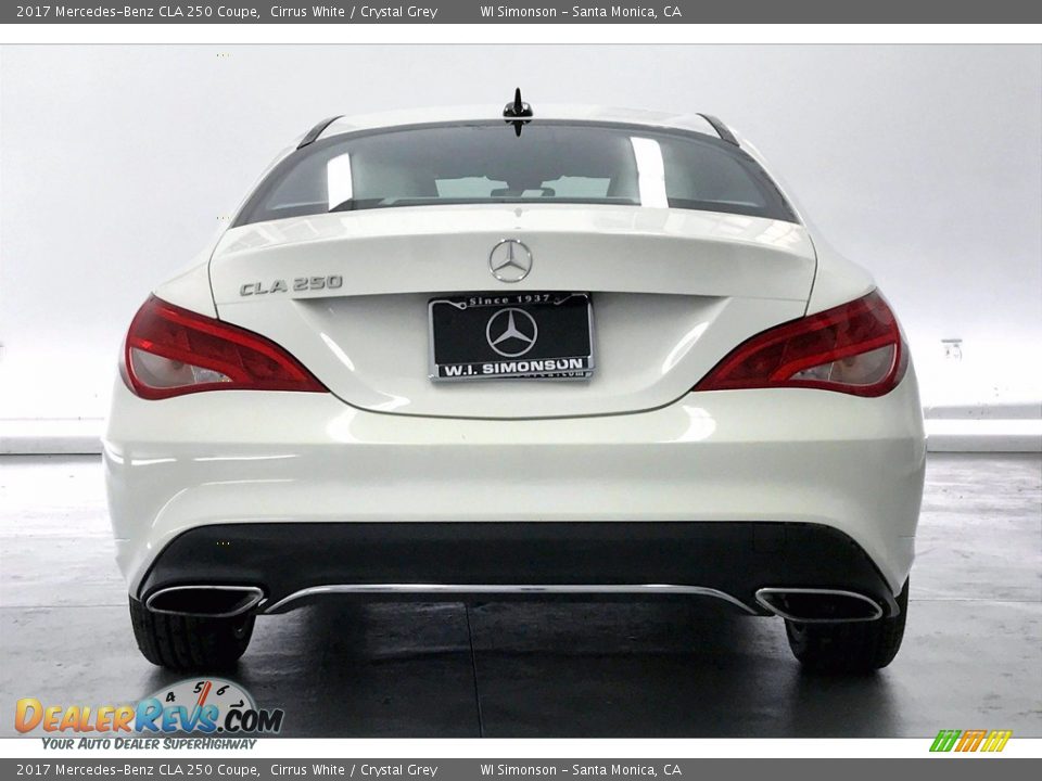 2017 Mercedes-Benz CLA 250 Coupe Cirrus White / Crystal Grey Photo #3