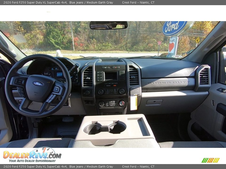 2020 Ford F250 Super Duty XL SuperCab 4x4 Blue Jeans / Medium Earth Gray Photo #18