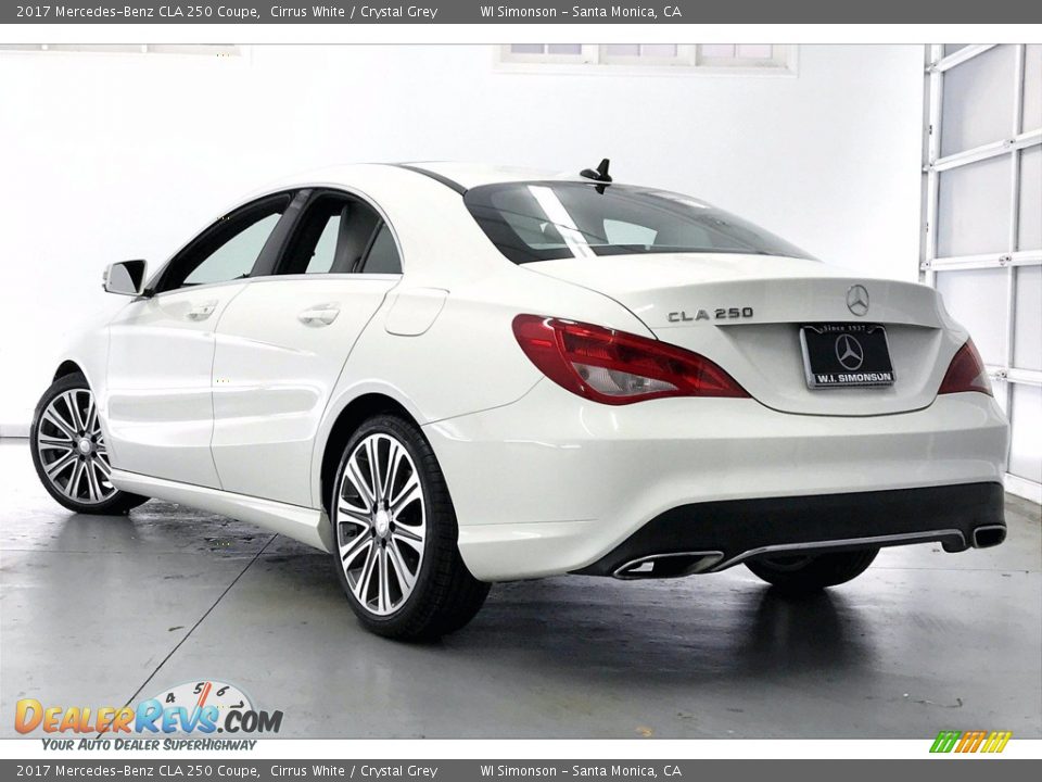 2017 Mercedes-Benz CLA 250 Coupe Cirrus White / Crystal Grey Photo #10