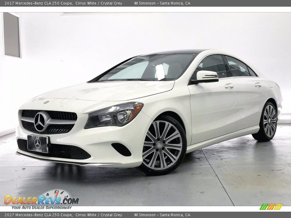 2017 Mercedes-Benz CLA 250 Coupe Cirrus White / Crystal Grey Photo #12