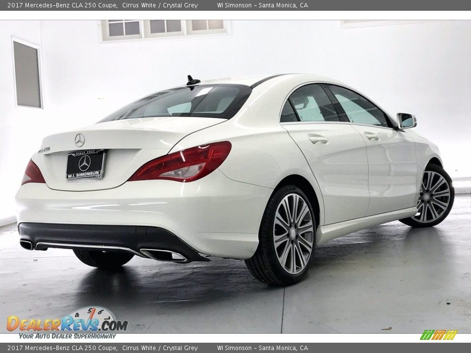 2017 Mercedes-Benz CLA 250 Coupe Cirrus White / Crystal Grey Photo #13