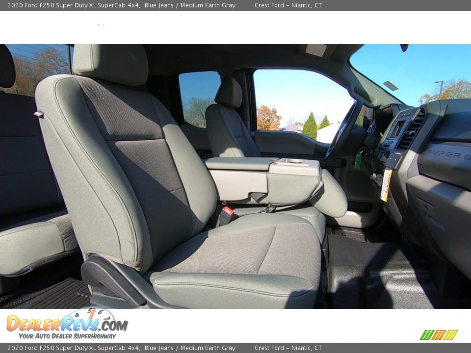2020 Ford F250 Super Duty XL SuperCab 4x4 Blue Jeans / Medium Earth Gray Photo #23