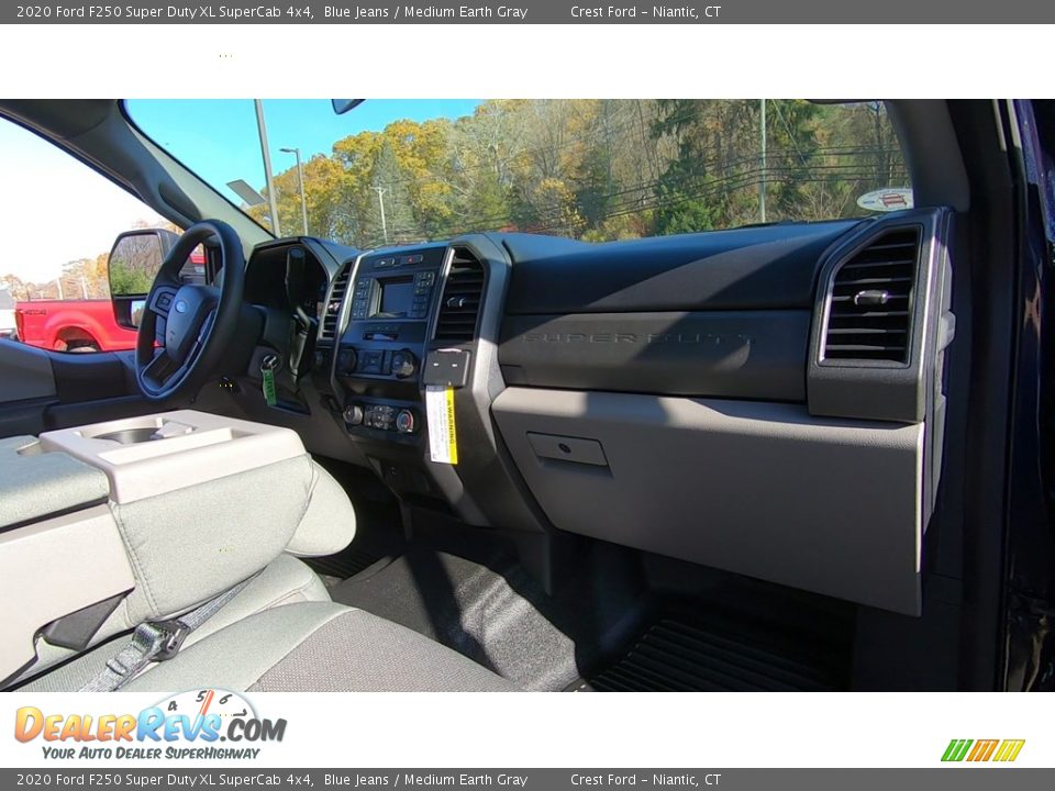 2020 Ford F250 Super Duty XL SuperCab 4x4 Blue Jeans / Medium Earth Gray Photo #24