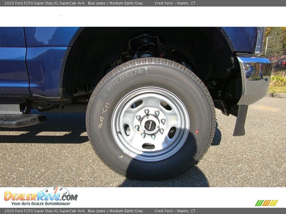2020 Ford F250 Super Duty XL SuperCab 4x4 Blue Jeans / Medium Earth Gray Photo #26