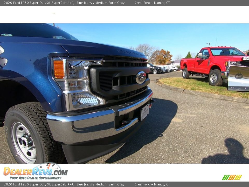 2020 Ford F250 Super Duty XL SuperCab 4x4 Blue Jeans / Medium Earth Gray Photo #27