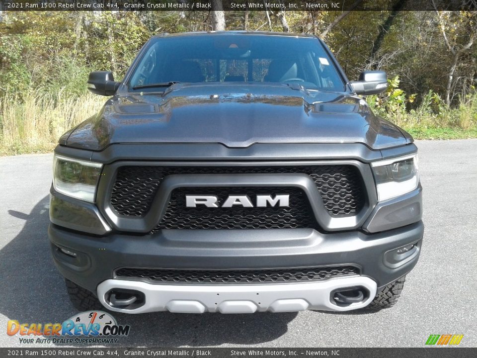 2021 Ram 1500 Rebel Crew Cab 4x4 Granite Crystal Metallic / Black Photo #3